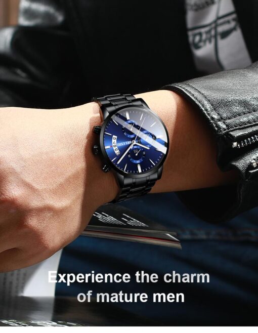 stainless steel waterproof quartz watch - Image 5