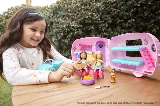 ?Barbie Toys, Camper Playset with Chelsea Doll and Accessories Including Puppy, Car, Camper and More??? - Image 2