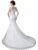 Ywhola Boat Neckline Customized Size Mermaid Wedding Dress